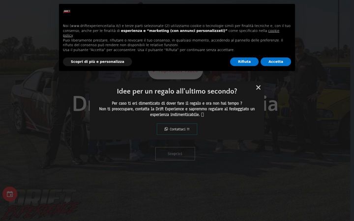Screenshot of driftexperienceitalia.it