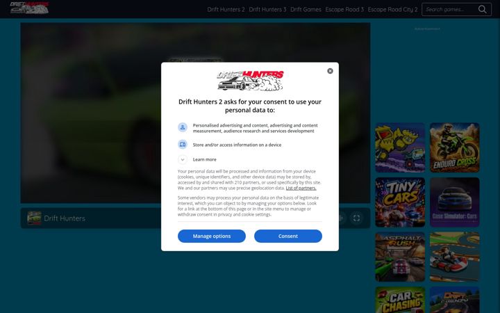 Screenshot of drifthunters2.io