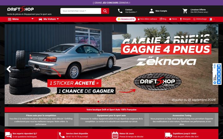 Screenshot of driftshop.fr