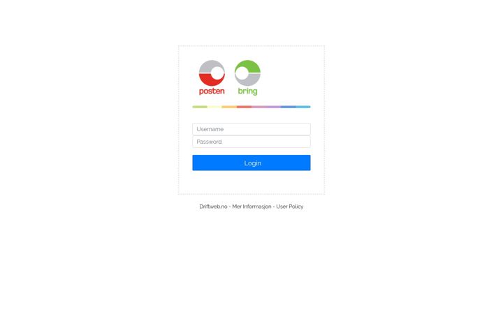 Kuvakaappaus sivustosta driftweb.no