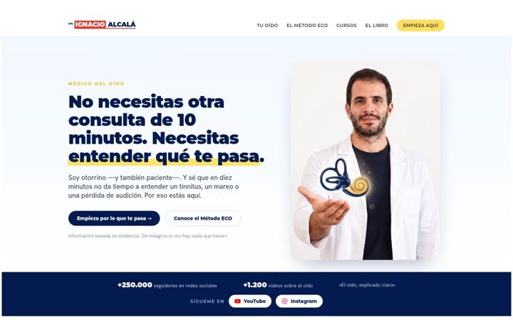 Screenshot of drignacioalcala.com