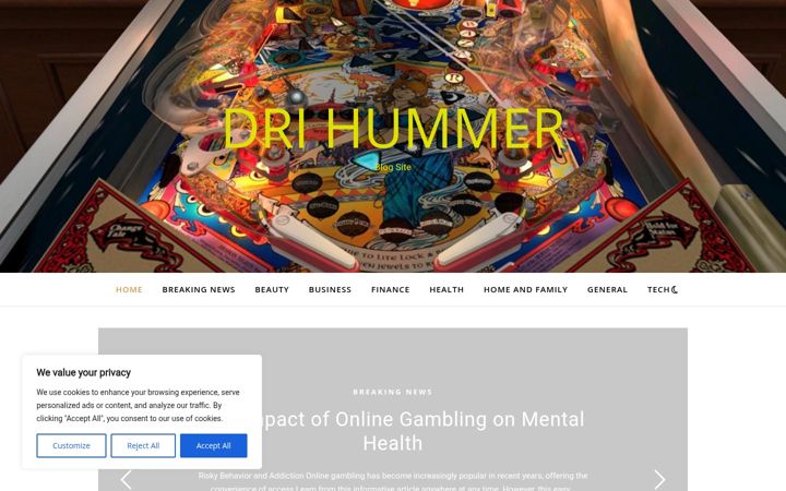 Screenshot of drihummer.com
