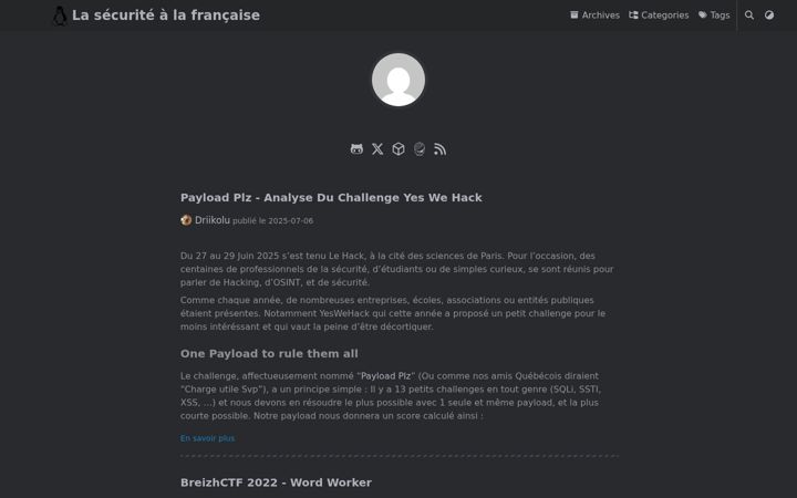 Screenshot of driikolu.fr