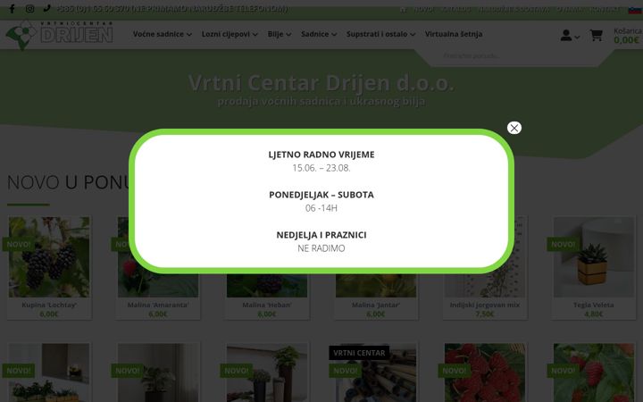 Screenshot of drijen.hr