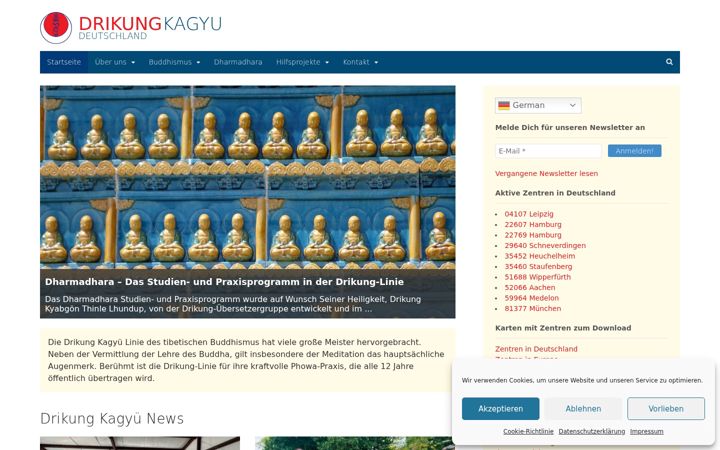 Screenshot of drikung.de
