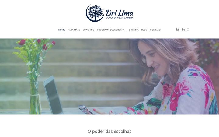 Screenshot stránky drilima.com.br
