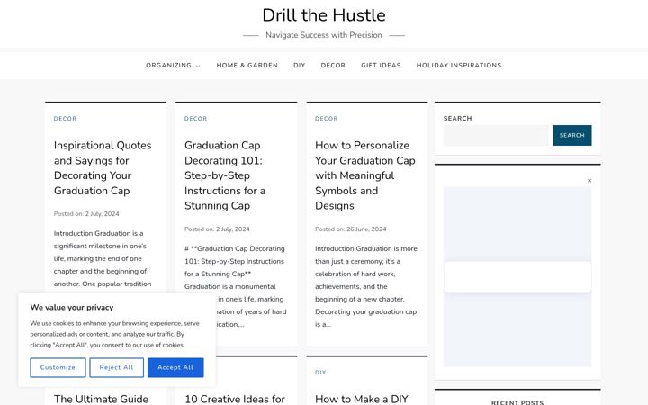 Screenshot of drillhustle.com