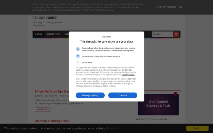 Screenshot of drillingcourse.com