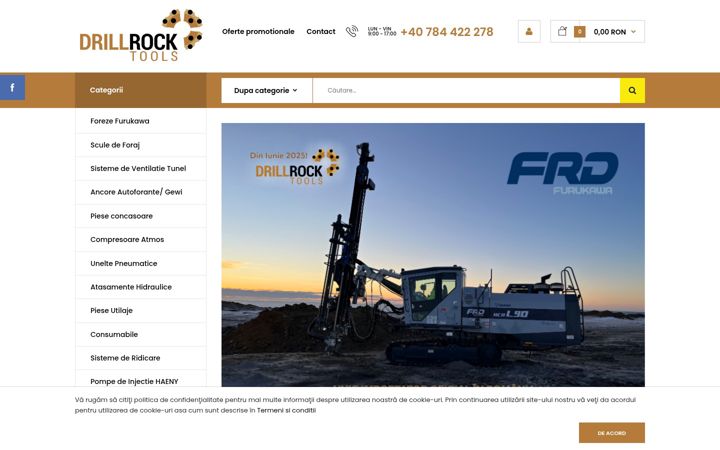 Screenshot of drillrock.ro