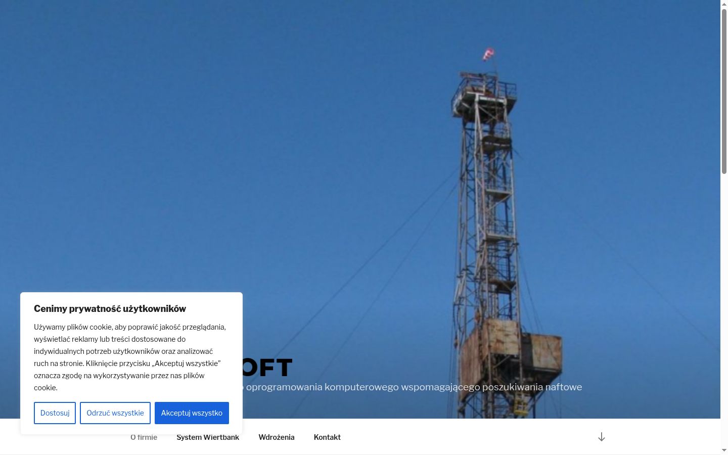 Captura de ecrã do banner de consentimento apresentado antes de qualquer interação