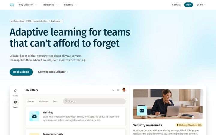 Screenshot of drillster.com