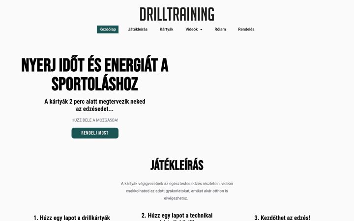 Képernyőkép: drilltraining.hu