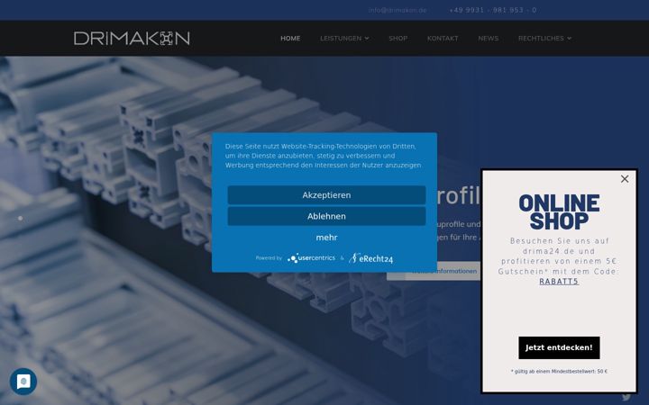 Screenshot of drimakon.de