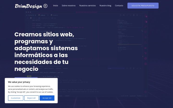 Zrzut ekranu drimdesign.es