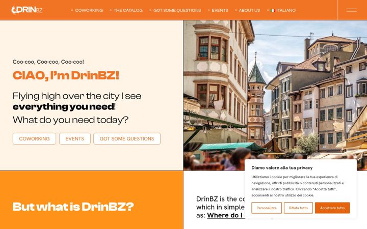 Screenshot of drinbz.it