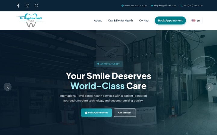 Screenshot of drinceli.com