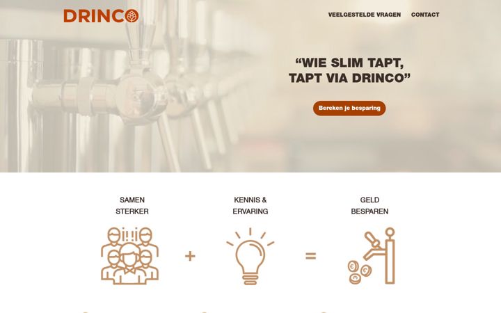 Screenshot di drinco.nl