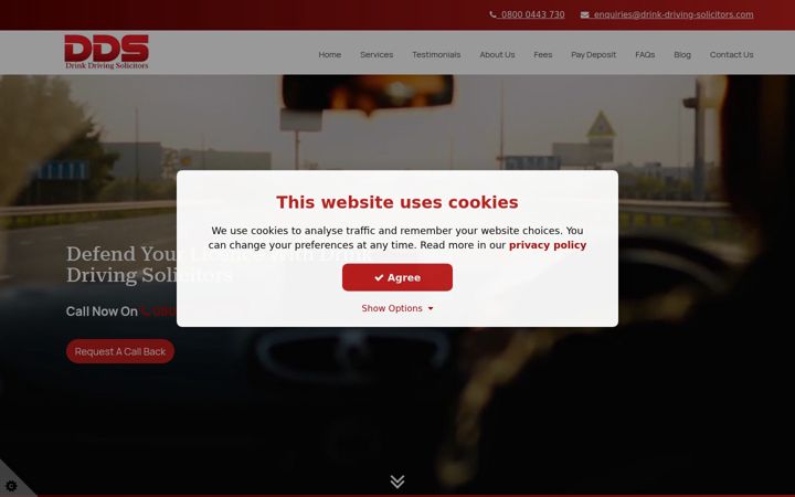 Screenshot of drink-driving-solicitors.com