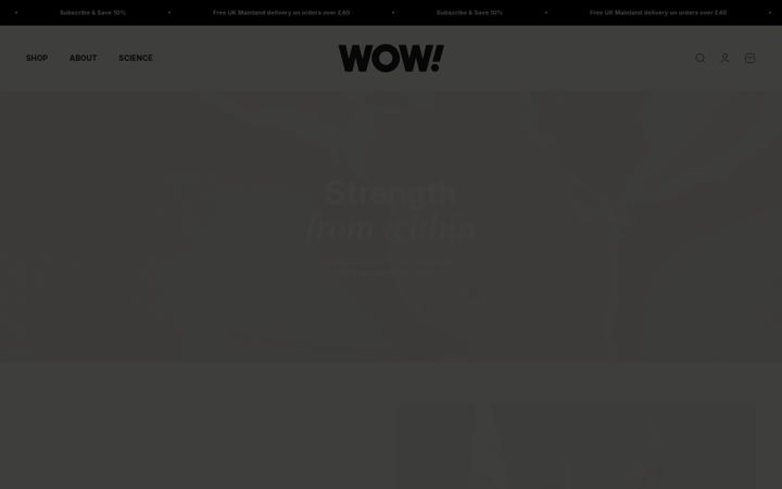 Screenshot of drink-wow.com