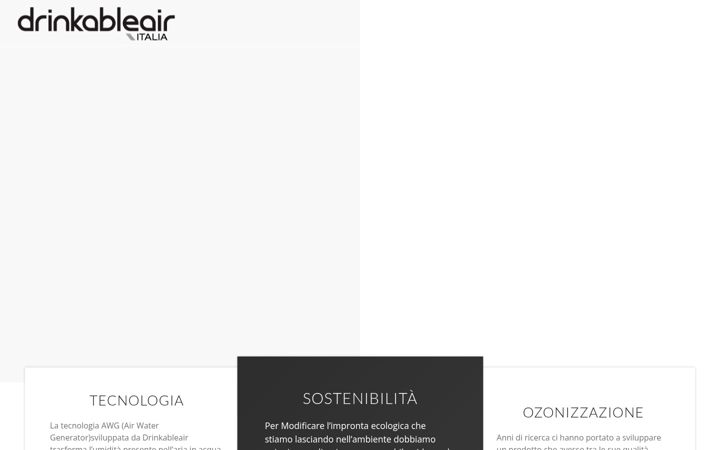Screenshot of drinkableair.it