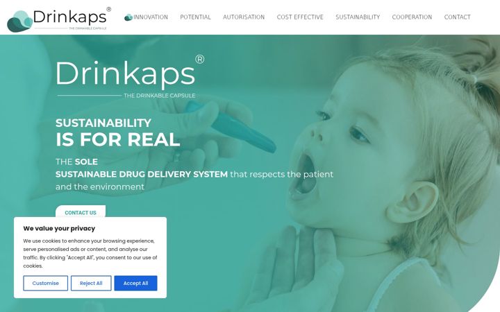 Screenshot of drinkaps.com