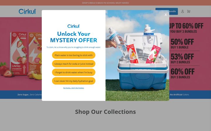 Screenshot of drinkcirkul.com
