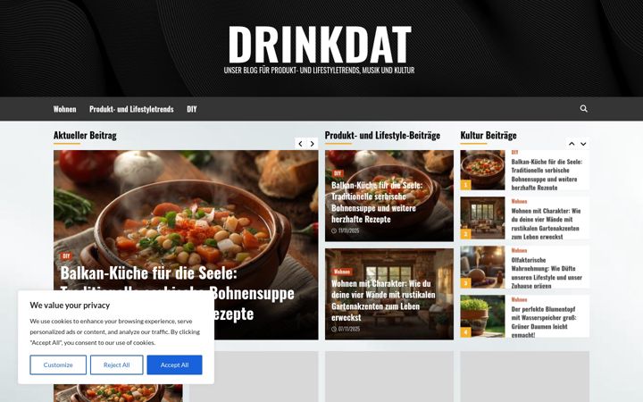 Zrzut ekranu drinkdat.de