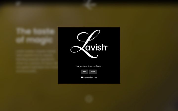 Screenshot of drinklavish.com