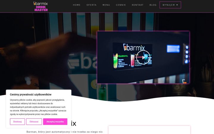 Captura de ecrã de drinkmaster.pl