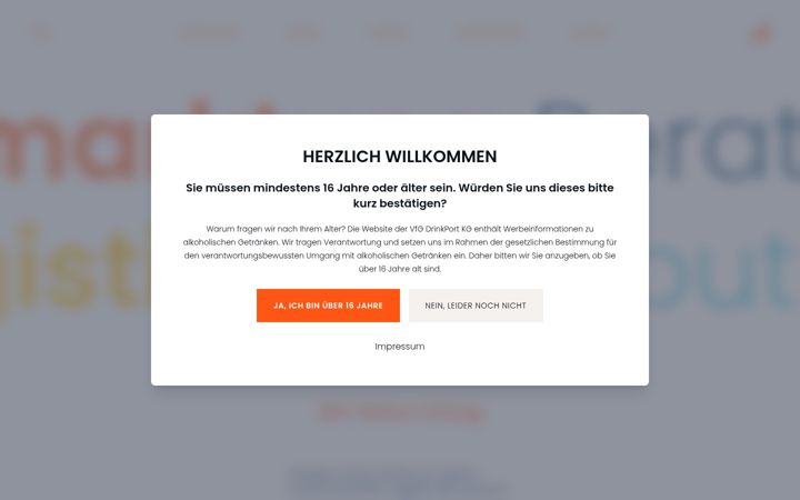 Screenshot of drinkport.de