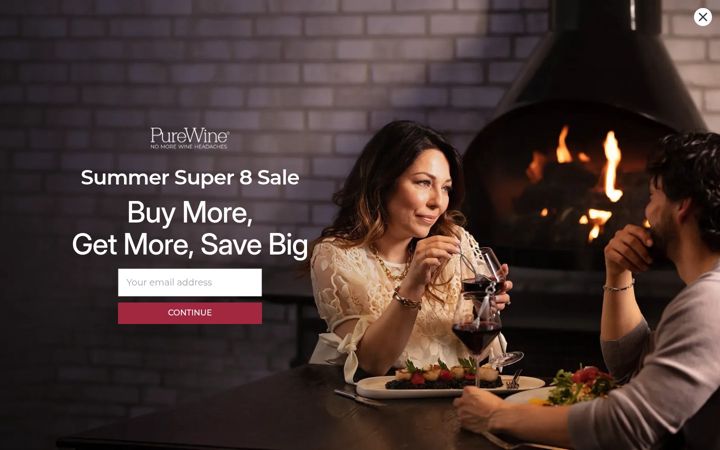 Screenshot of drinkpurewine.com