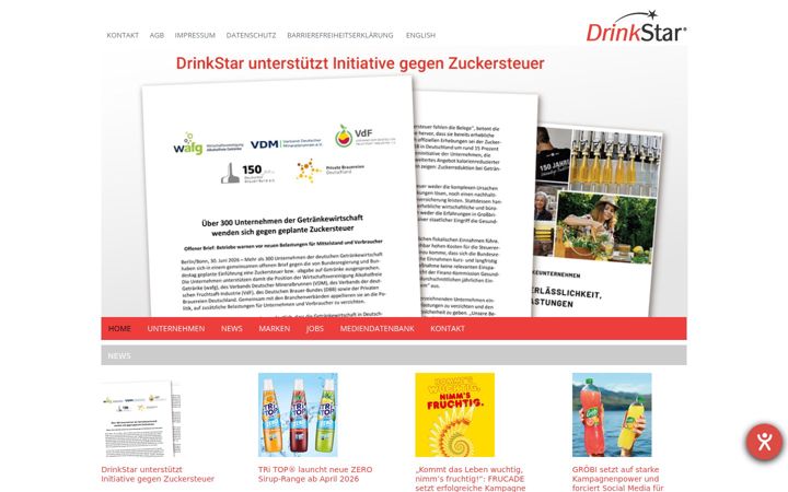 Zrzut ekranu drinkstar.de