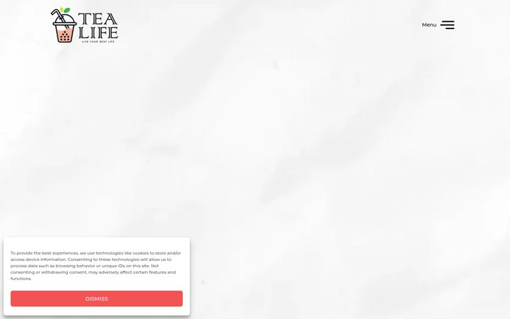 Screenshot of drinktealife.com