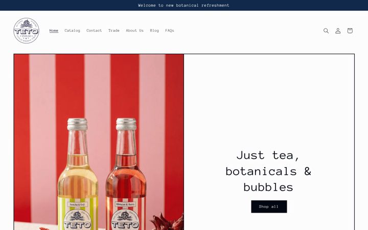 Screenshot of drinkteto.com