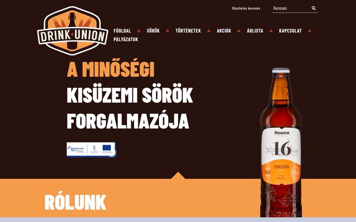 Screenshot of drinkunion.hu