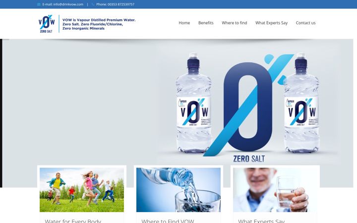 Screenshot of drinkvow.com
