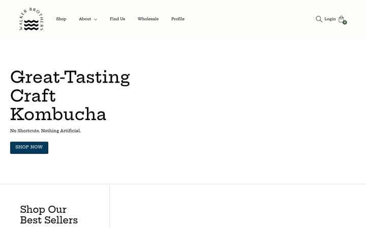 Screenshot of drinkwalkerbrothers.com