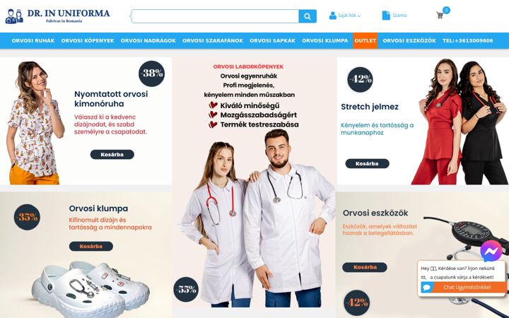 Screenshot of drinuniforma.hu