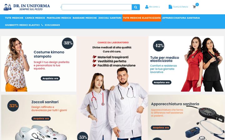 Screenshot of drinuniforma.it