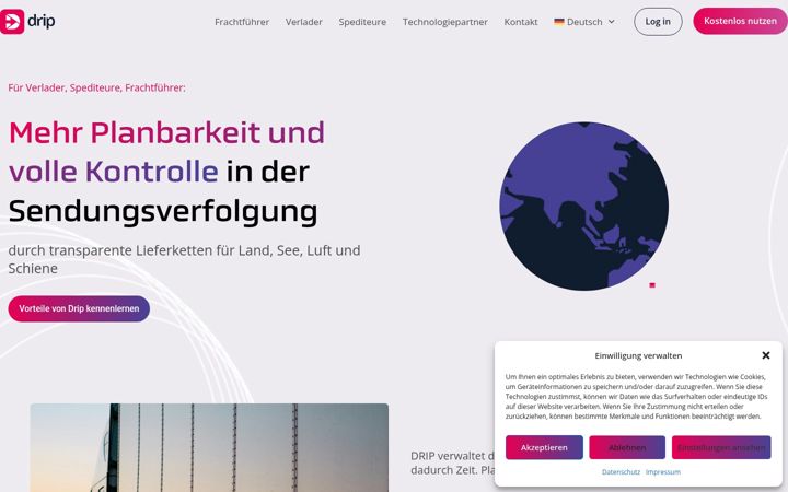 Screenshot of drip-log.com