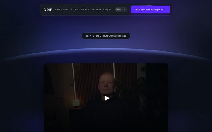 Zrzut ekranu dripagency.de