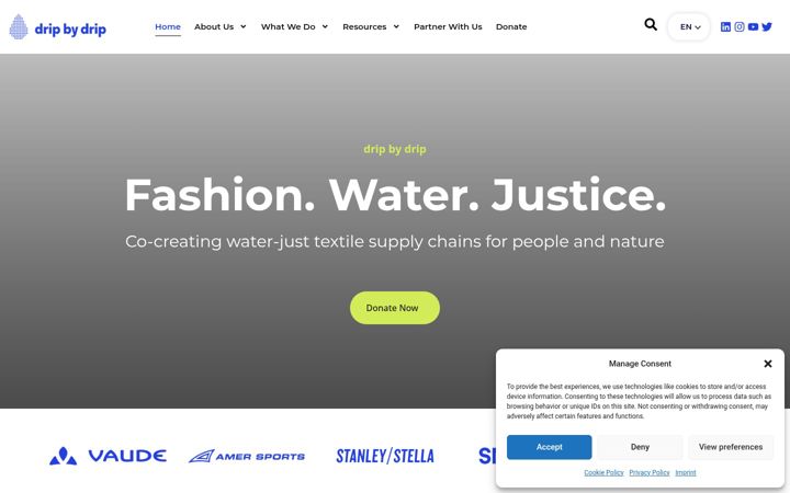 Ekrano kopija dripbydrip.org