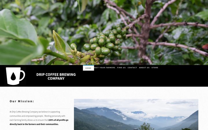 Screenshot of dripcoffeebrewing.com