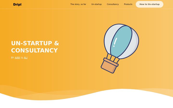 Captură de ecran a dripl.co.uk