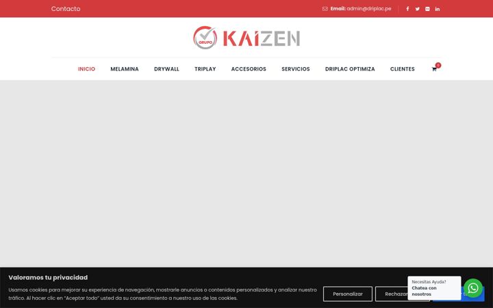 Screenshot of driplac.pe