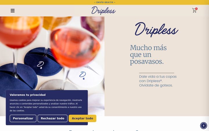 Zrzut ekranu dripless.es
