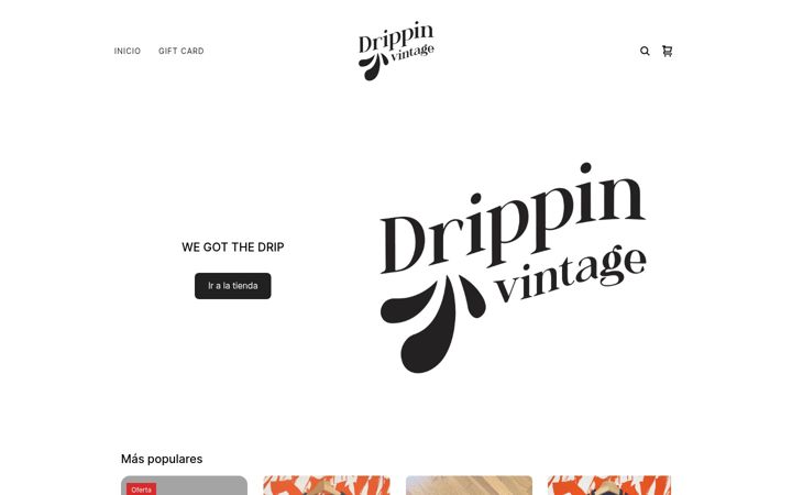 Screenshot of drippinvintage.com