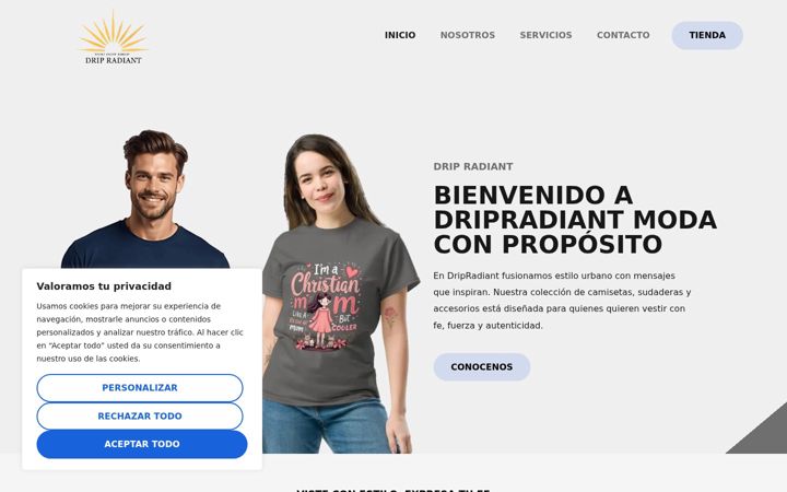 Screenshot of dripradiant.com