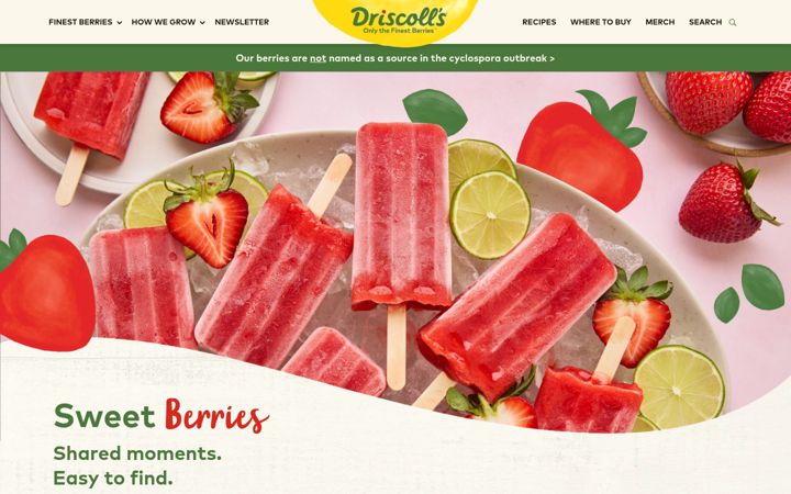 Screenshot of driscolls.com