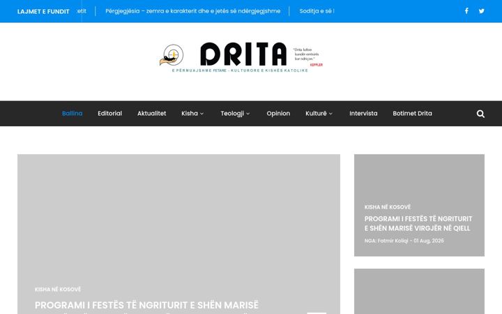 Kuvakaappaus sivustosta drita.info